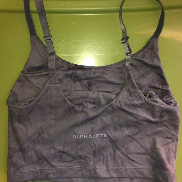 Alphalete Force Crop Cyclone Blue Medium - Picture 2 of 2